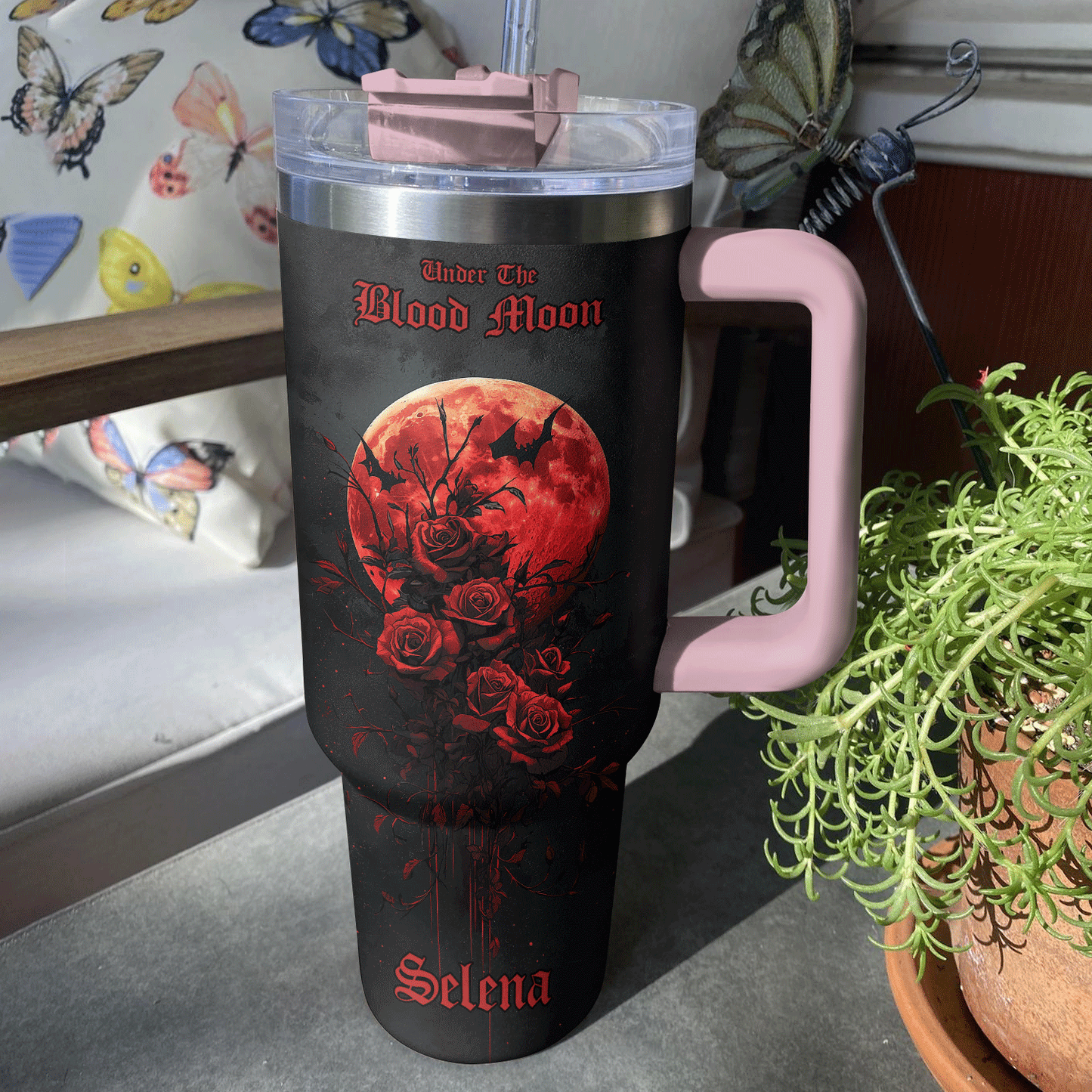 Shineful Tumbler Personalized Vampire Queen Blood Moon