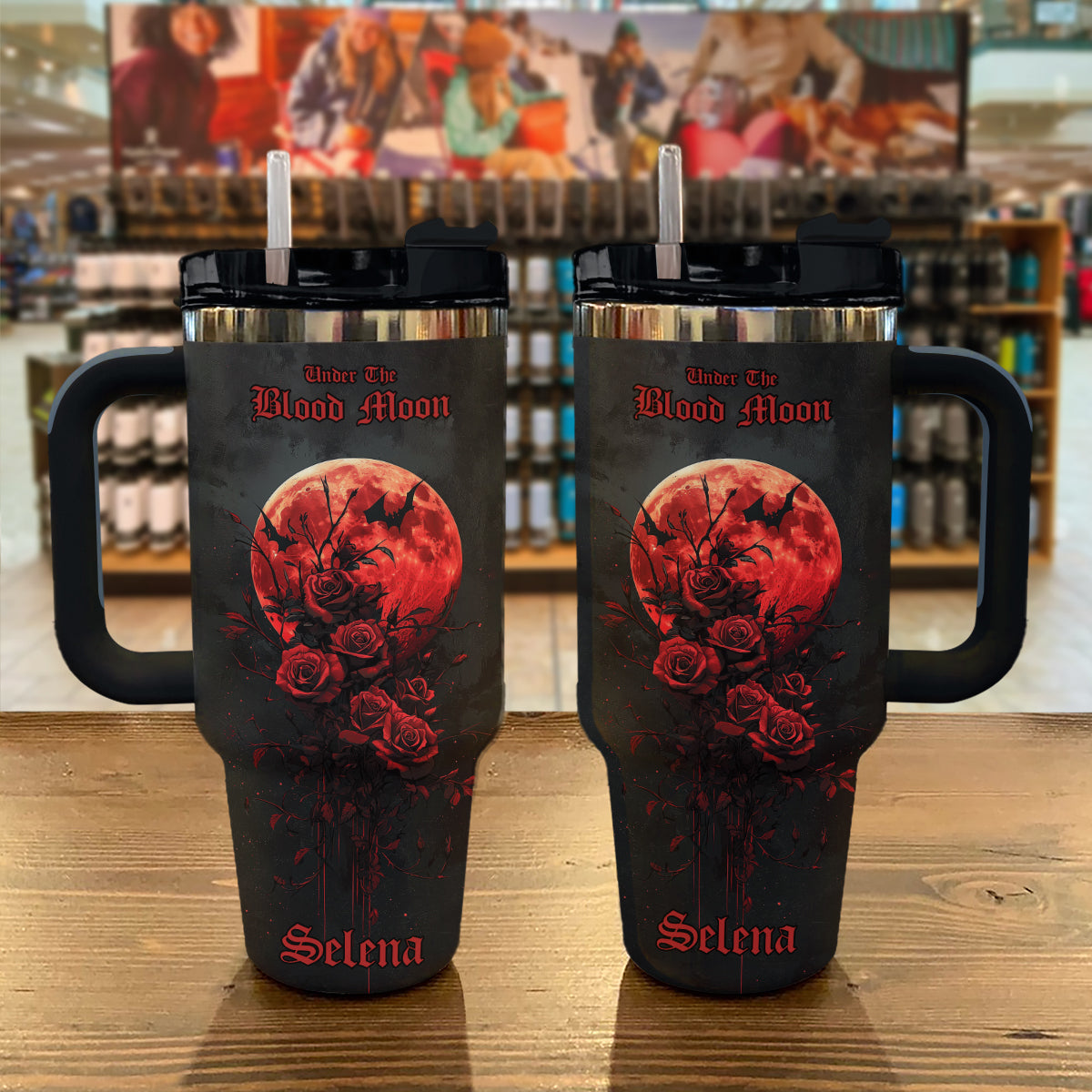 Shineful Tumbler Personalized Vampire Queen Blood Moon