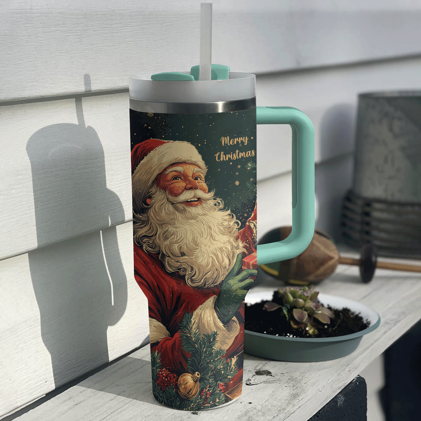 Shineful Tumbler Vintage Santa Claus