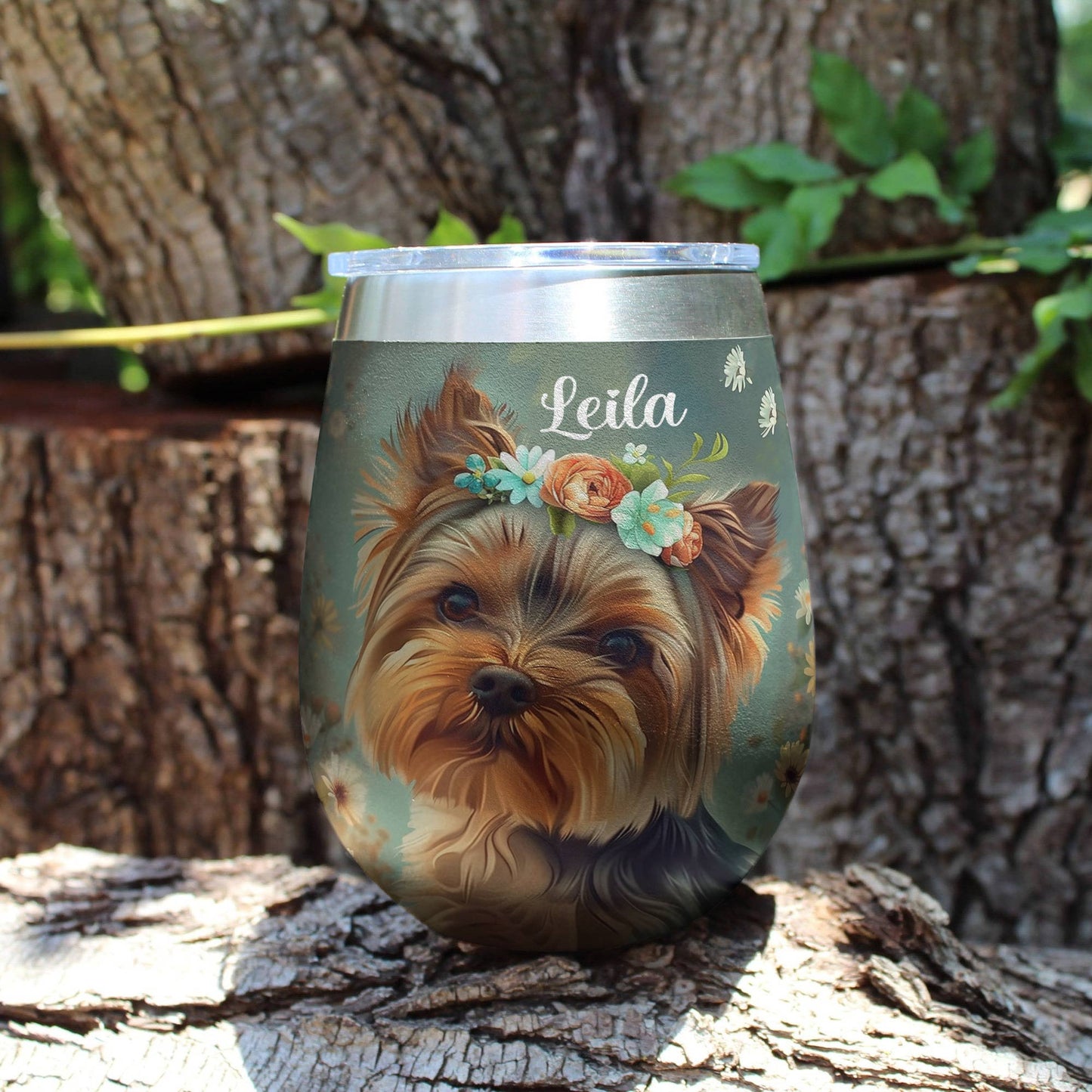Shineful Personalized Wine Tumbler Yorkshire Lovely