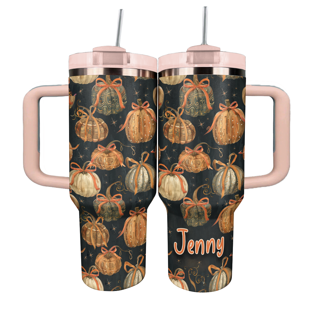 Shineful Personalized Tumbler Earthy Pumpkin Charm