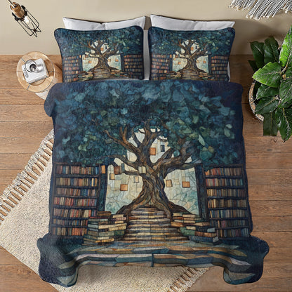 Shineful All Season Quilt 3-Piece Set - Whimsical Tree of Knowledge