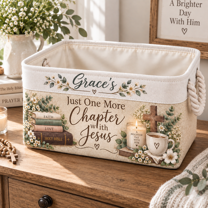 Shineful Personalized Faith Reading Basket