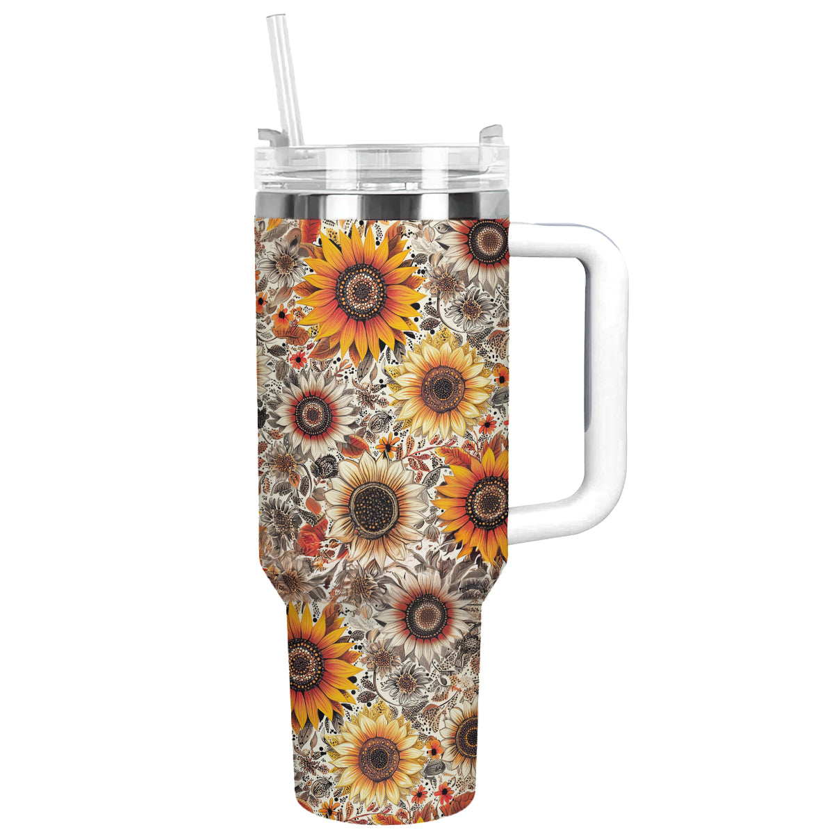 Shineful Tumbler Boho Autumn Sunflower