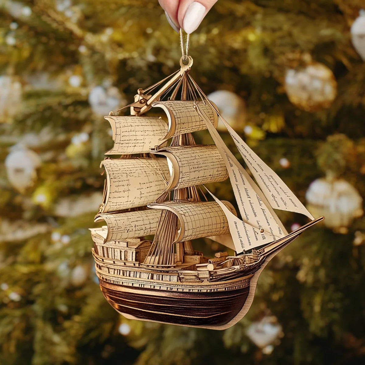 Shineful 2D Acrylic Ornament The Ship of Knowledge