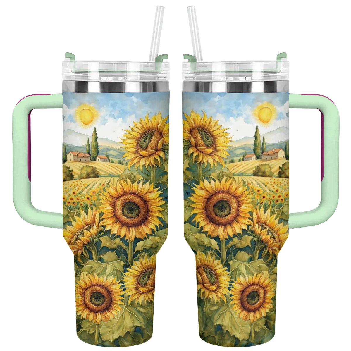 Shineful Tumbler Sunflower Countryside Charm