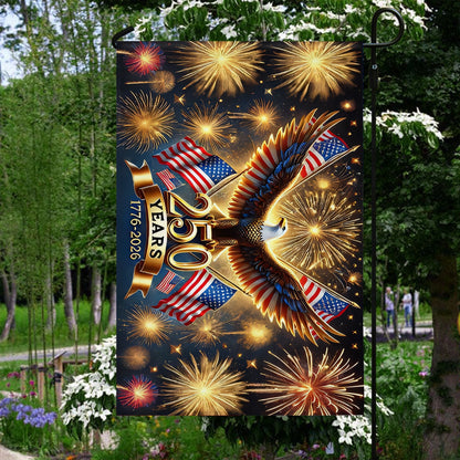 Shineful Gargen Flag 12" x 18" - 250 Years of the Republic