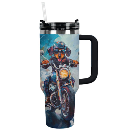 Shineful Tumbler Dashing Dachshund Rider