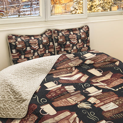 Shineful All Season Quilt 3-Piece Cozy Reading's Magic