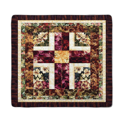 Shineful All Season Quilt 3-Piece Set - God Faithful Floral