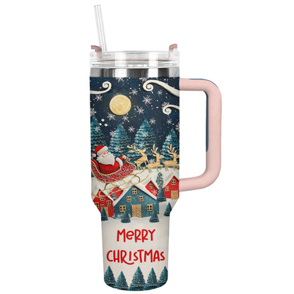 Shineful Tumbler Joyful Christmas Santa