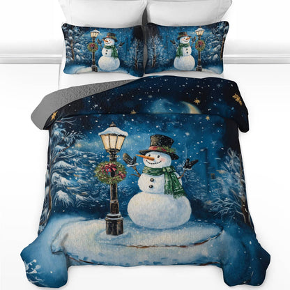 Shineful All Season Quilt 3-Piece Frosty Night