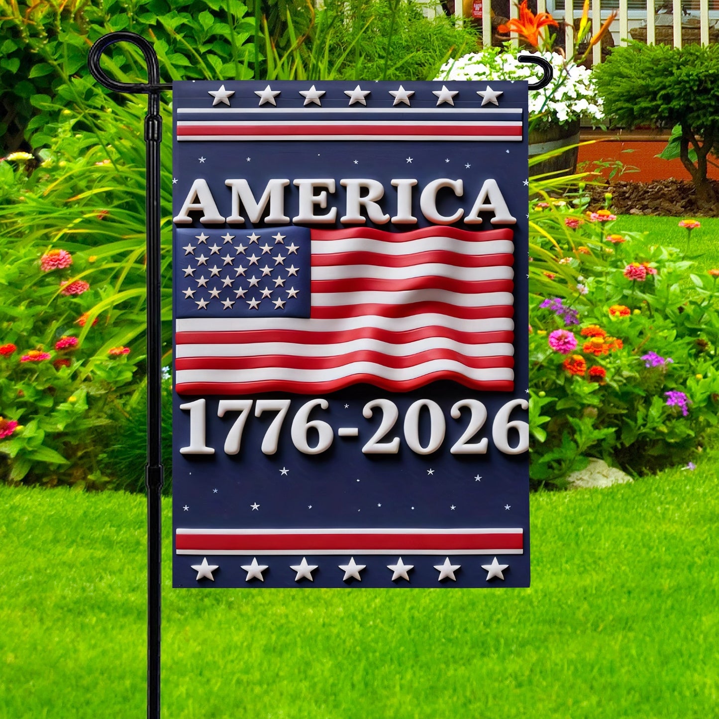 Shineful Gargen Flag 12" x 18" - America Years of Legacy