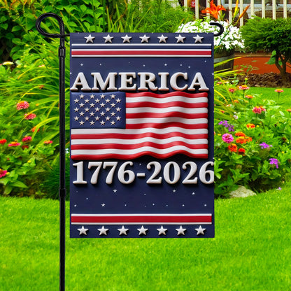 Shineful Gargen Flag 12" x 18" - America Years of Legacy