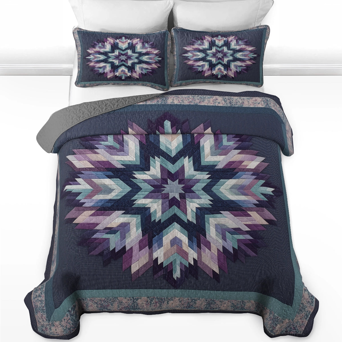 Shineful All Season Quilt 3-Piece Set Twilight Star
