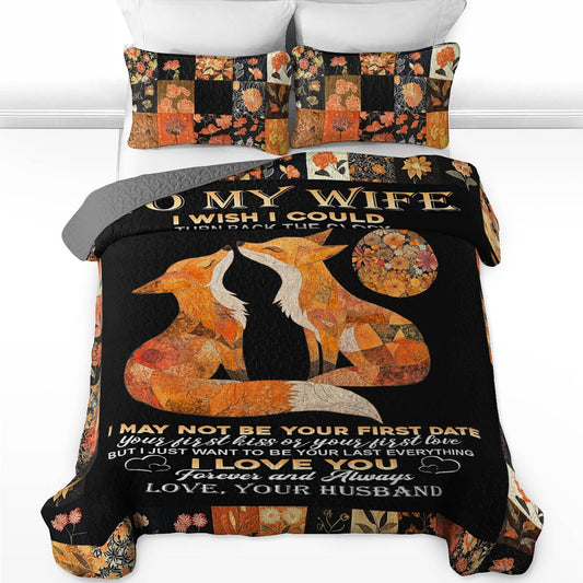 Shineful All Season Quilt 3-Piece Set I Love You