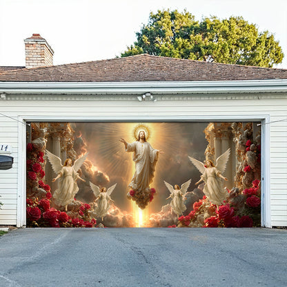 Shineful Garage Door Banner Decoration Heavenly Ascension