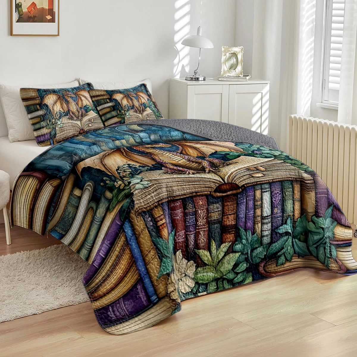 Shineful All Season Quilt 3-Piece Set Dragon Lore