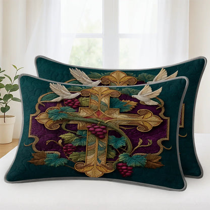 Shineful Quilt 3-Piece Set Vine of Eternal Grace