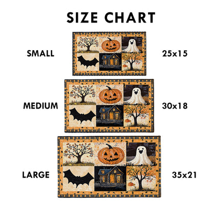 Shineful Trick Or Treat Halloween Ultra-Thin Non Skid Floor Mat, Kitchen Rugs