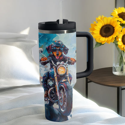 Shineful Tumbler Dashing Dachshund Rider