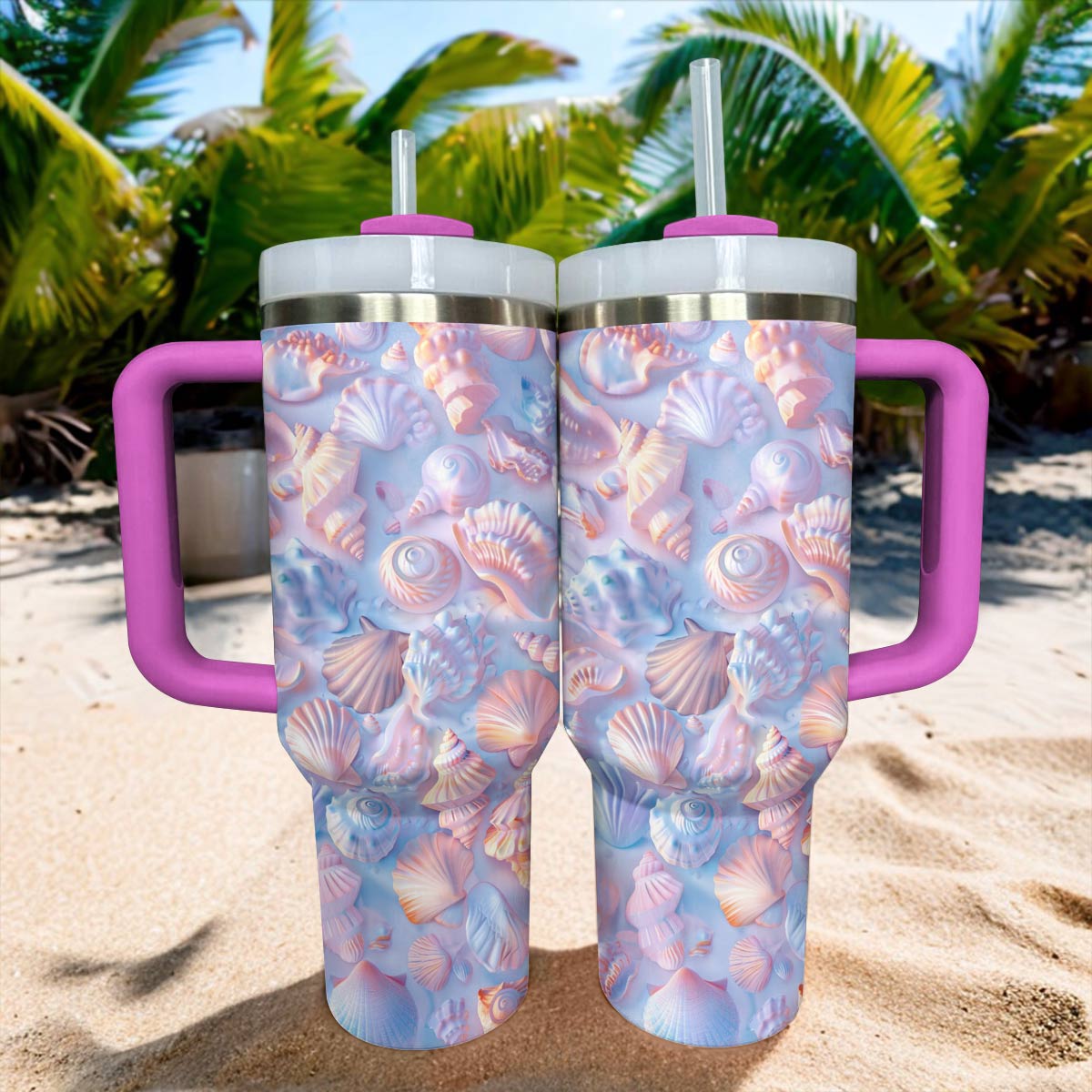 Shineful Tumbler Gorgeous Seashell