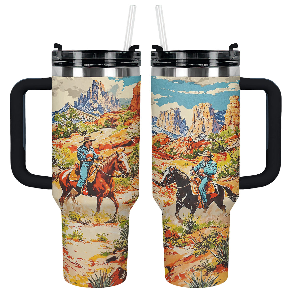 Shineful Tumbler Canyon Trails Cowboy