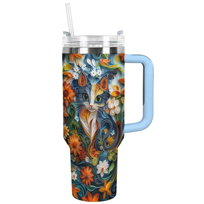 Shineful Tumbler Enchanted Quill Cat