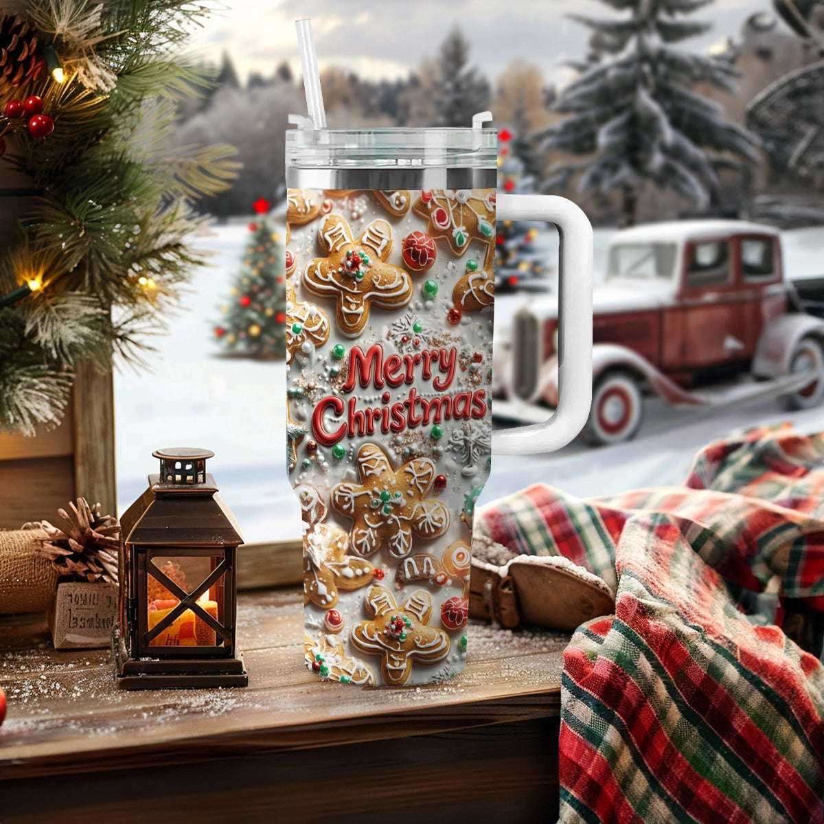 Shineful Glossy Tumbler Baking Merry Christmas