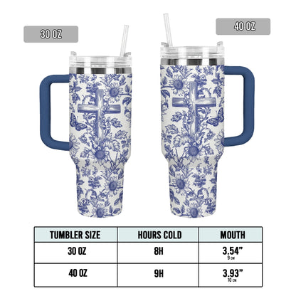 Shineful Tumbler Sunflower & Cross Blessing