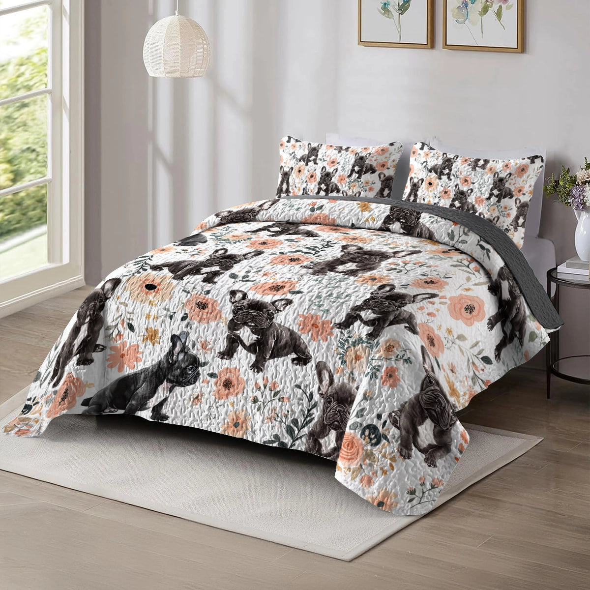 Shineful All Season Quilt 3-Piece Set Rosemary Frenchies