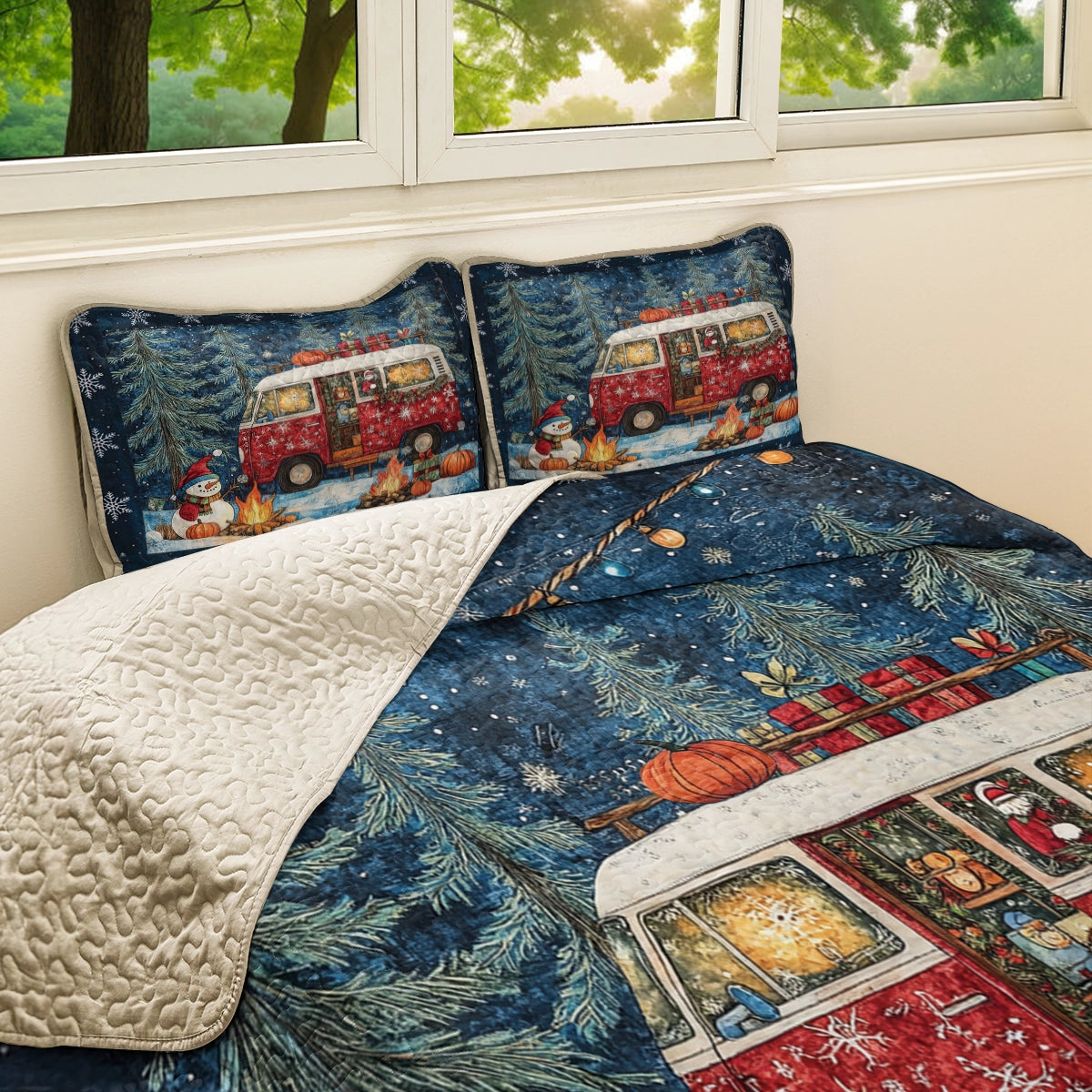 Shineful All Season Quilt 3-Piece Set - Holiday Camper Dreams