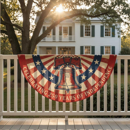 Shineful Decorative Fan Flag Liberty Bell – 250 Years of Independence