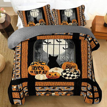 Shineful All Season Quilt 3-Piece Set Spooky Night