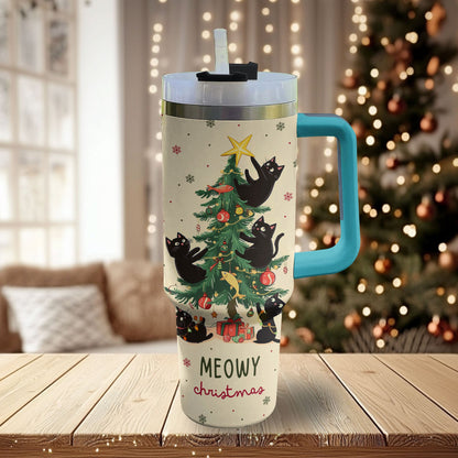 Shineful Tumbler Meowy Christmas