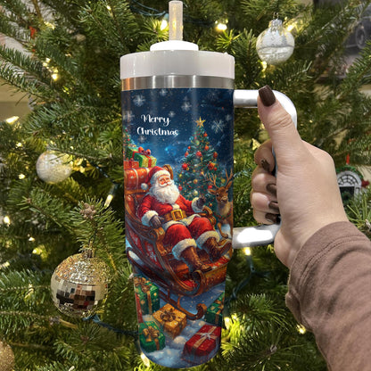 Shineful Tumbler Christmas Santa's Sleigh