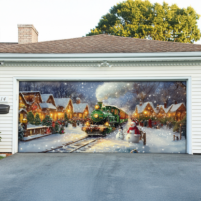Shineful Garage Door Banner Decoration - Christmas Express Arrival