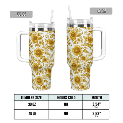 Shineful Tumbler Golden Sunflower Bloom