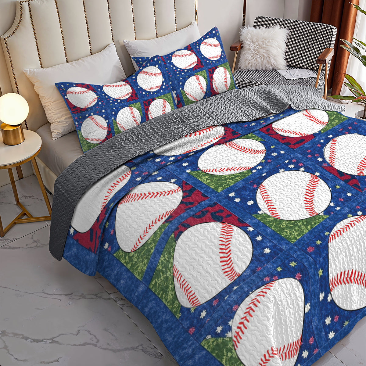 Shineful All Season Quilt 3-Piece Set Home Run Dreams