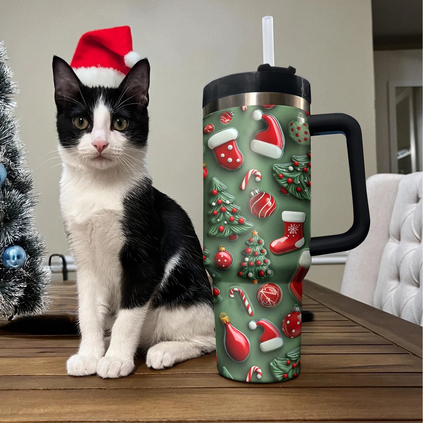 Shineful Glossy Tumbler Christmas Holiday Sips & Cheer