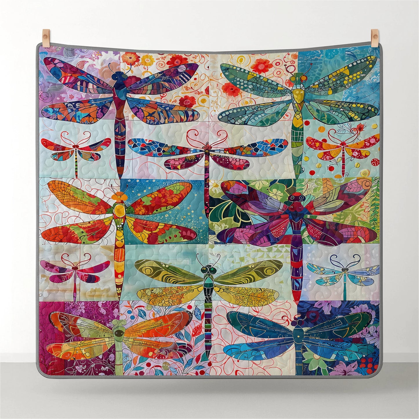Shineful Quilt 3-Piece Set Dragonfly Harmony