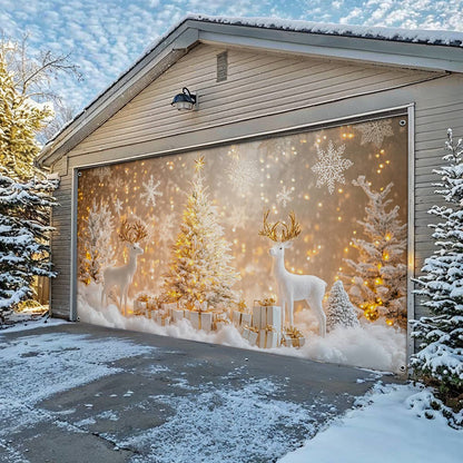 Shineful Garage Door Banner Decoration Twinkling Christmas Night