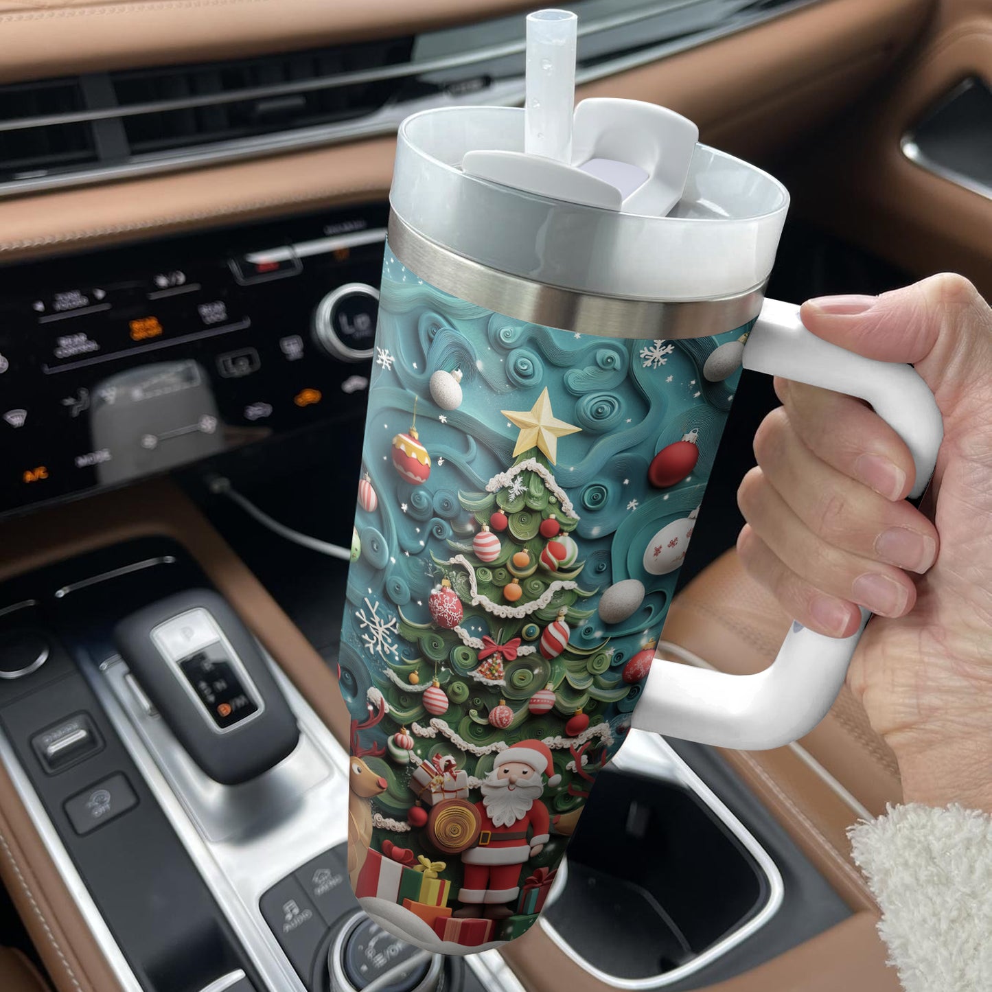 Shineful Tumbler Santa's Festive Joy