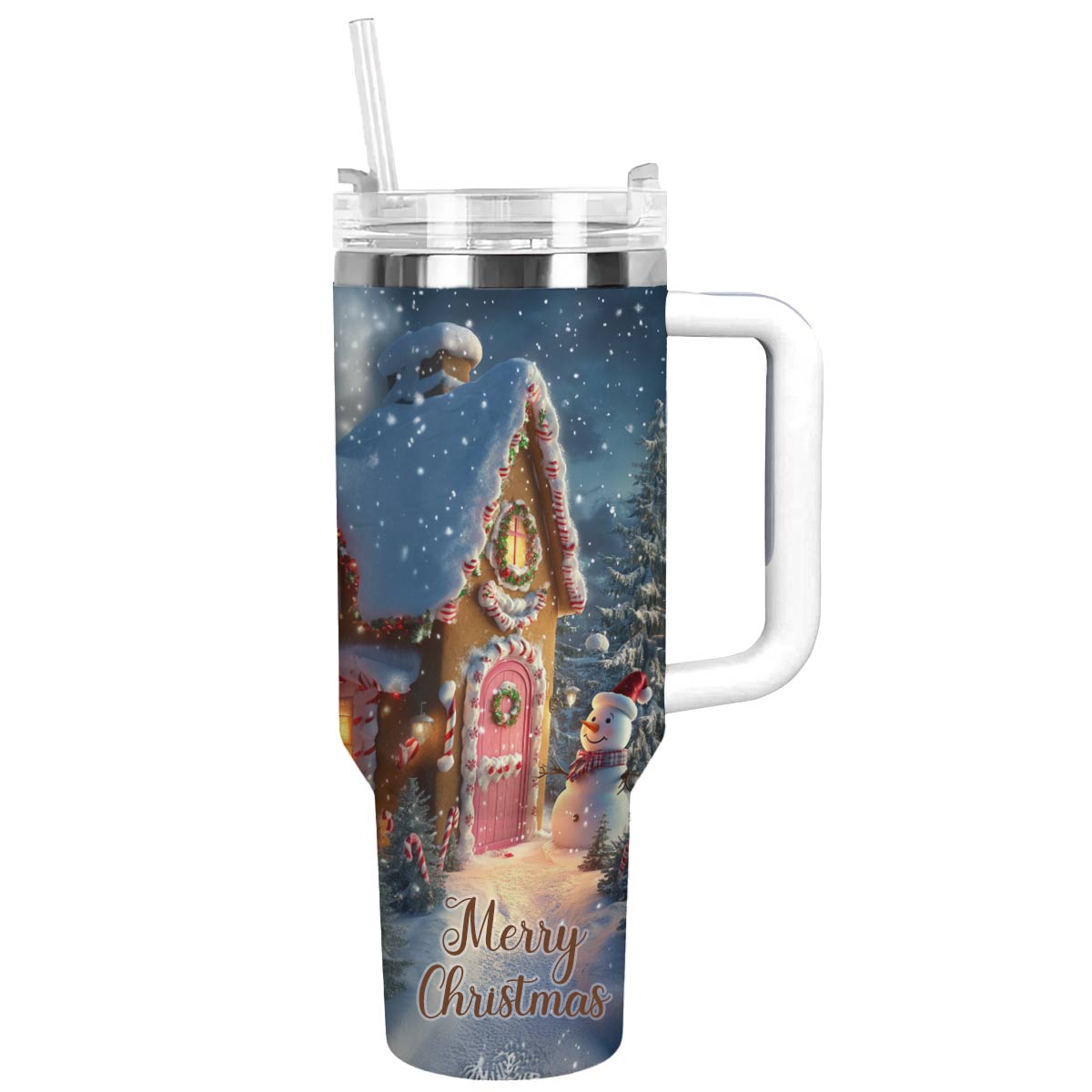 Shineful Tumbler Gingerbread House