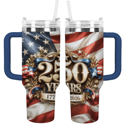 Shineful Tumbler Patriotic 250 Years Freedom