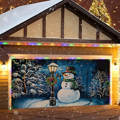 Shineful Garage Door Banner Decoration - Frosty Night