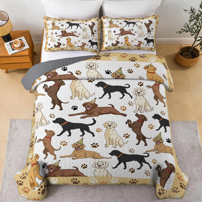 Shineful All Season Quilt 3-Piece Set - Labrador Adventures