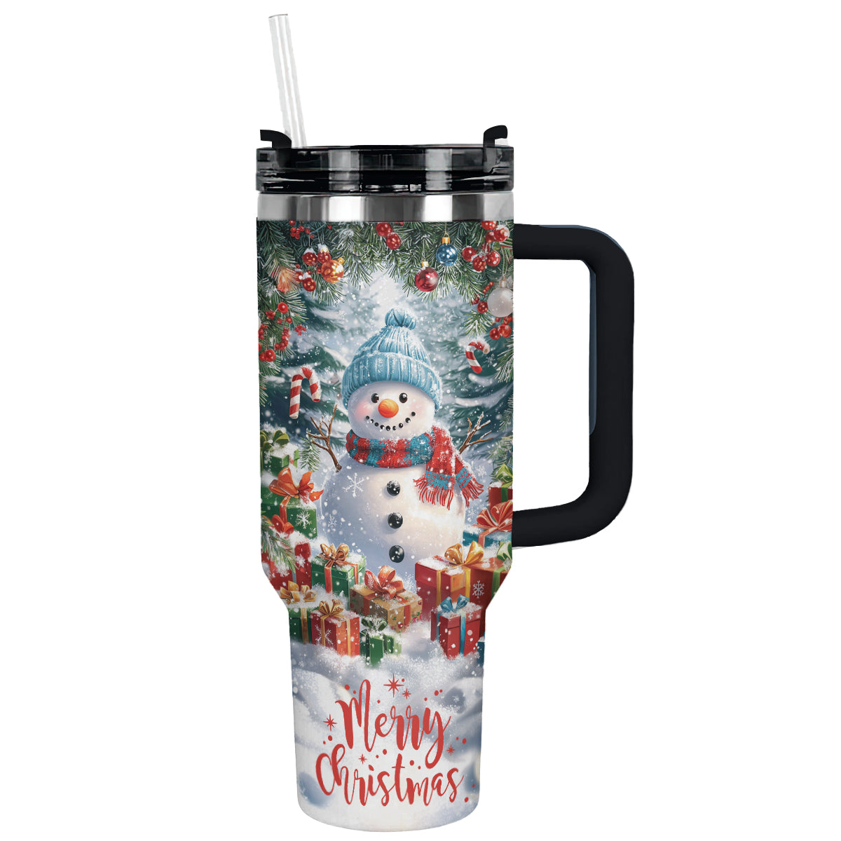 Shineful Tumbler Merry Christmas Snowman Insulated