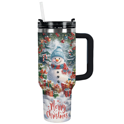 Shineful Tumbler Merry Christmas Snowman Insulated