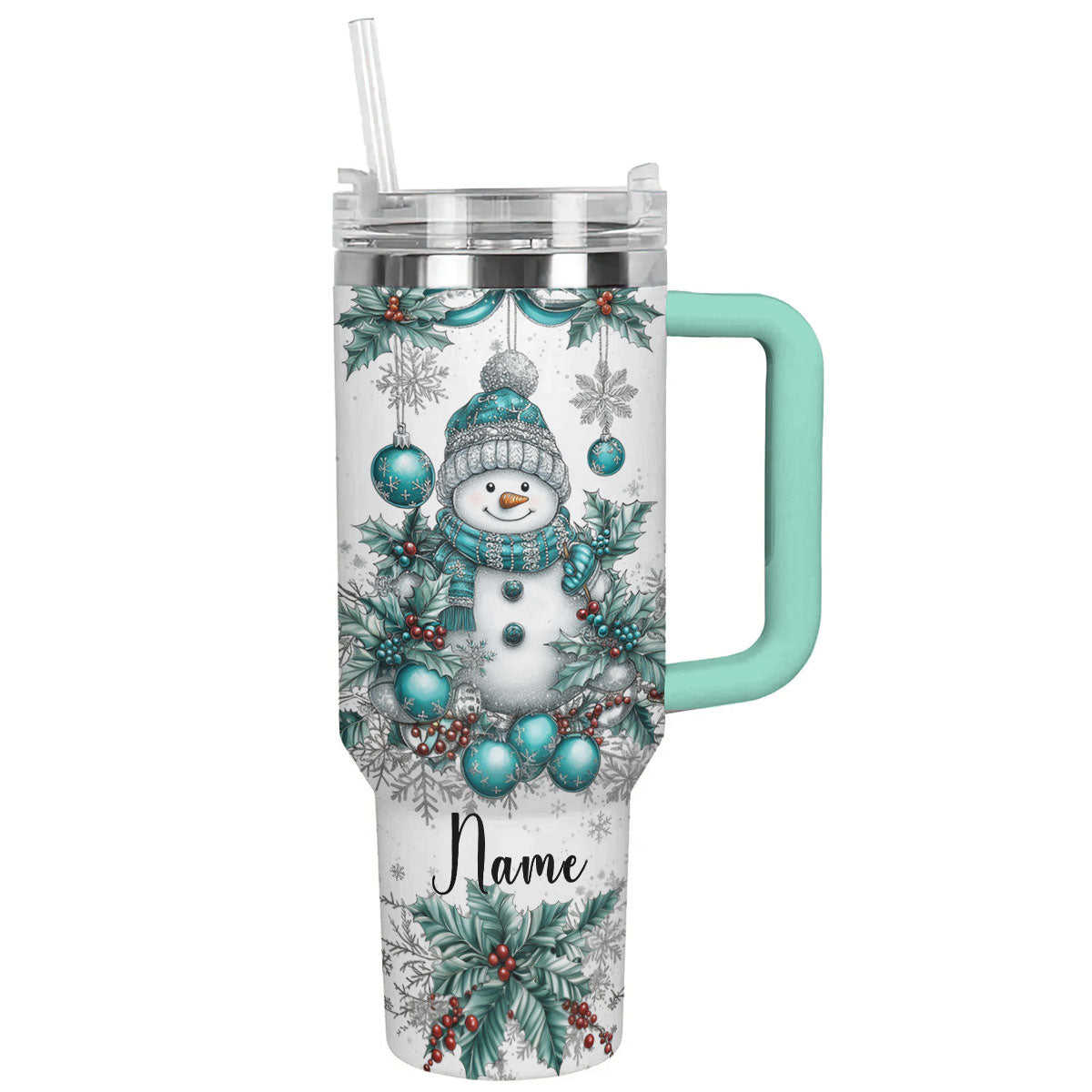 Shineful Tumbler Personalized Snowman